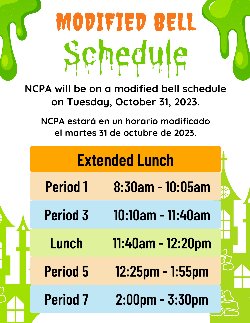 modified bell schedule 10-31